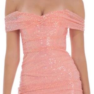 Lucy in the Sky Pink Sequin Mini Dress